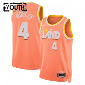 Barn Cleveland Cavaliers Tröja Evan Mobley Nike 2025-26 City Edition Orange Swingman